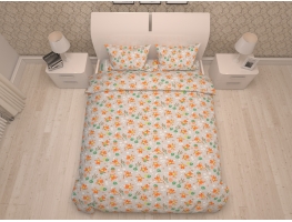 Bērnu gultas veļa  "Frogs Orange"
